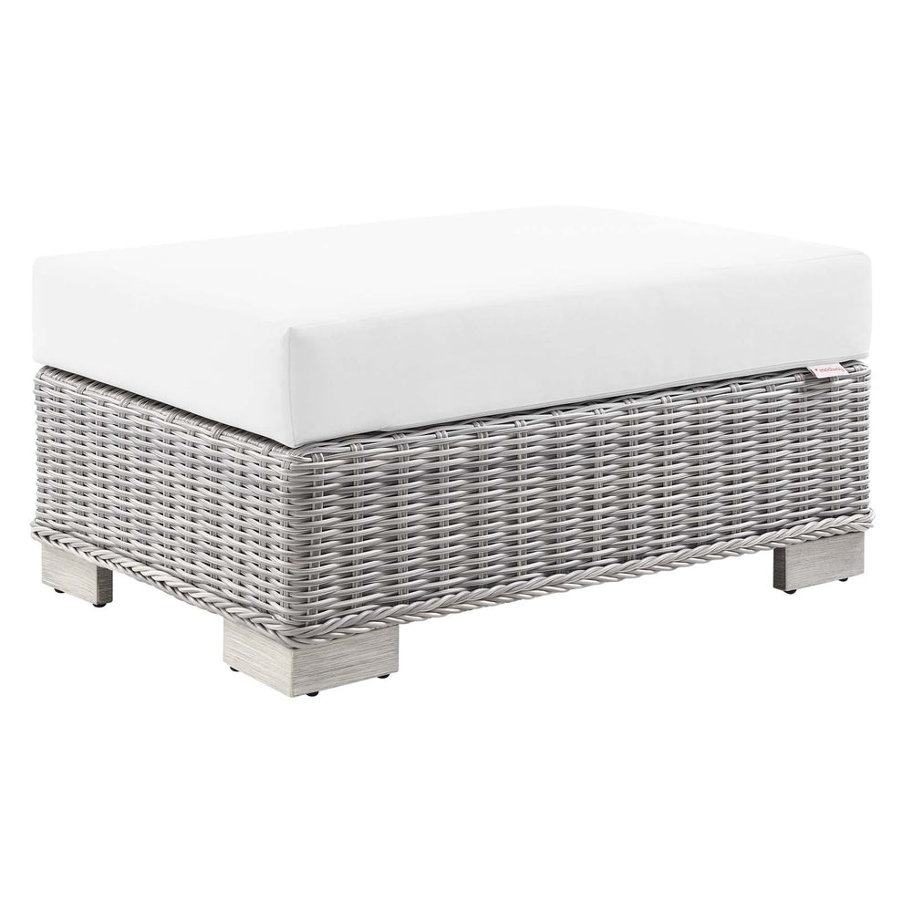 Modway Conway Outdoor Patio Wicker Rattan Ottoman - EEI-4839 | Outdoor Ottomans | Modishstore - 14