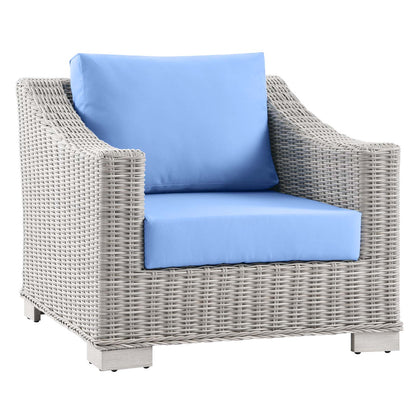 Modway Conway Outdoor Patio Wicker Rattan Armchair | Outdoor Sofas, Loveseats & Sectionals | Modishstore-6