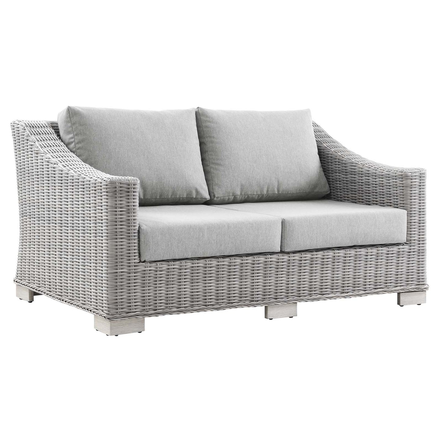 Modway Conway Outdoor Patio Wicker Rattan Loveseat - EEI-4841 | Outdoor Sofas, Loveseats & Sectionals | Modishstore - 2