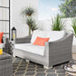 Modway Conway Outdoor Patio Wicker Rattan Loveseat | Outdoor Sofas, Loveseats & Sectionals | Modishstore-11