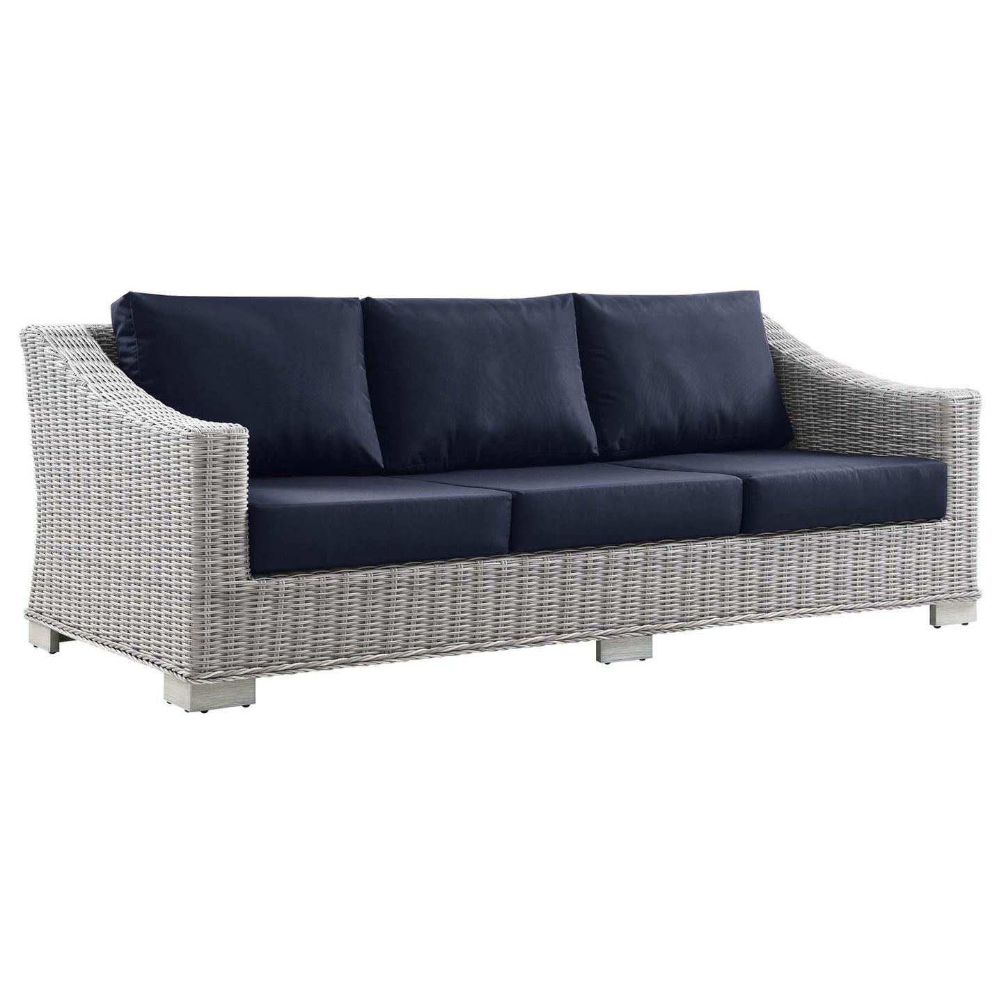 Modway Conway Outdoor Patio Wicker Rattan Sofa | Outdoor Sofas, Loveseats & Sectionals | Modishstore-10