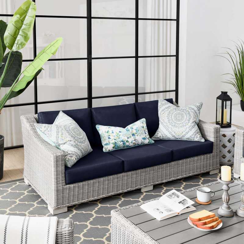 Modway Conway Outdoor Patio Wicker Rattan Sofa - EEI-4842 | Outdoor Sofas, Loveseats & Sectionals | Modishstore - 8