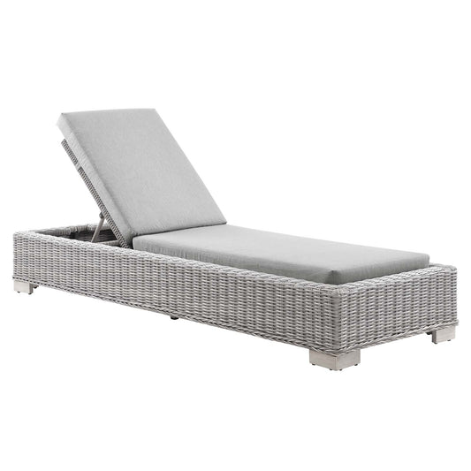 Modway Conway Outdoor Patio Wicker Rattan Chaise Lounge - EEI-4843 | Outdoor Chaise Lounges | Modishstore - 1