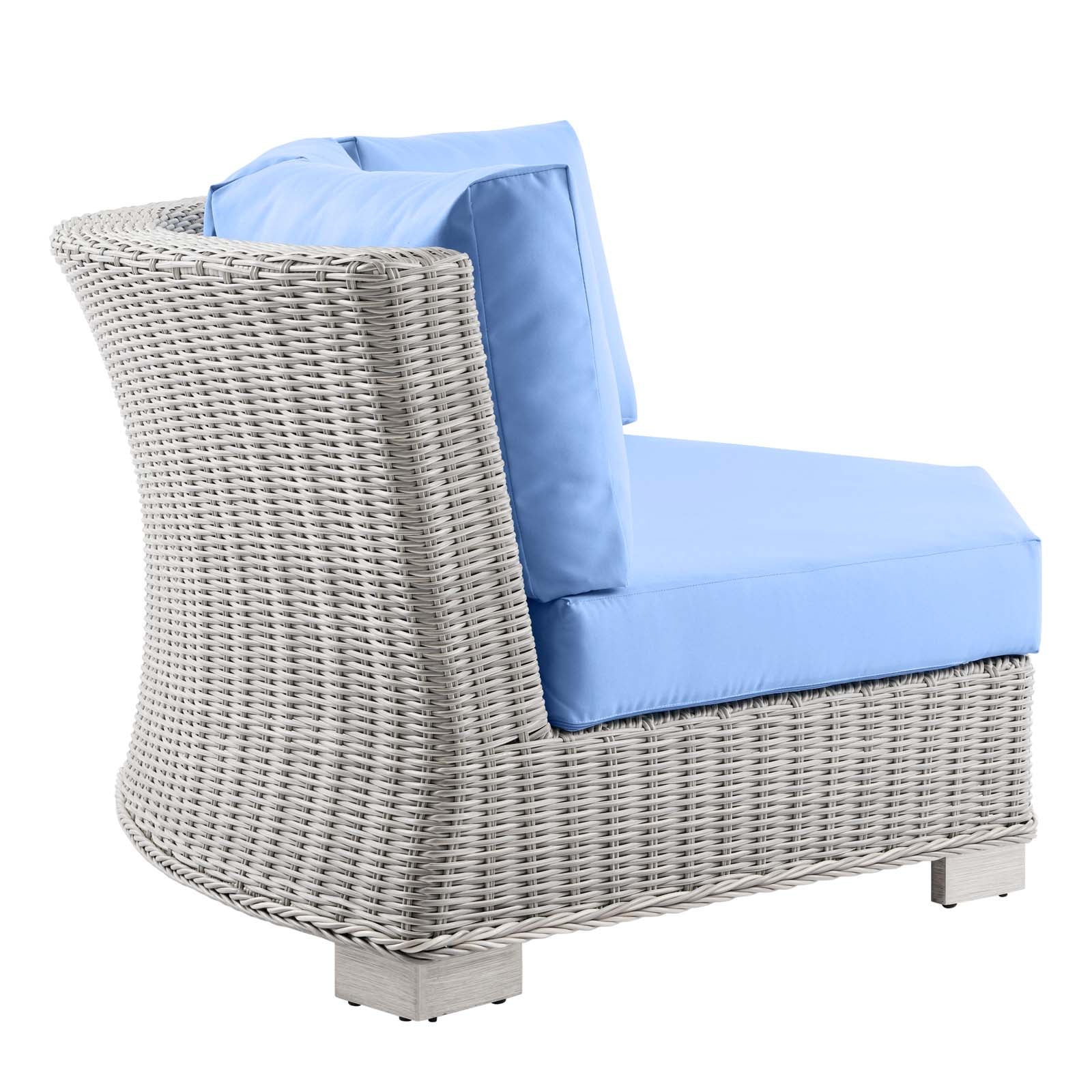 Modway Conway Outdoor Patio Wicker Rattan Round Corner Chair | Outdoor Chairs | Modishstore-7