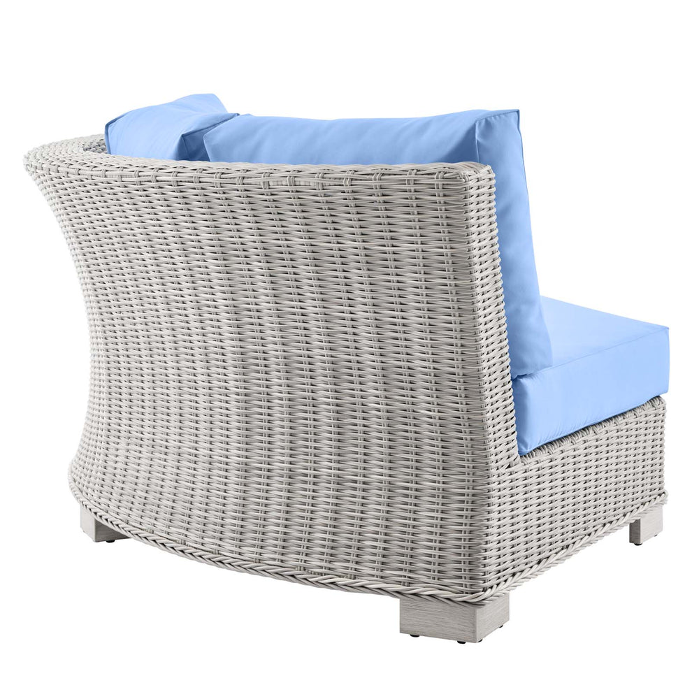 Modway Conway Outdoor Patio Wicker Rattan Round Corner Chair - EEI-4844 | Outdoor Sofas, Loveseats & Sectionals | Modishstore - 8