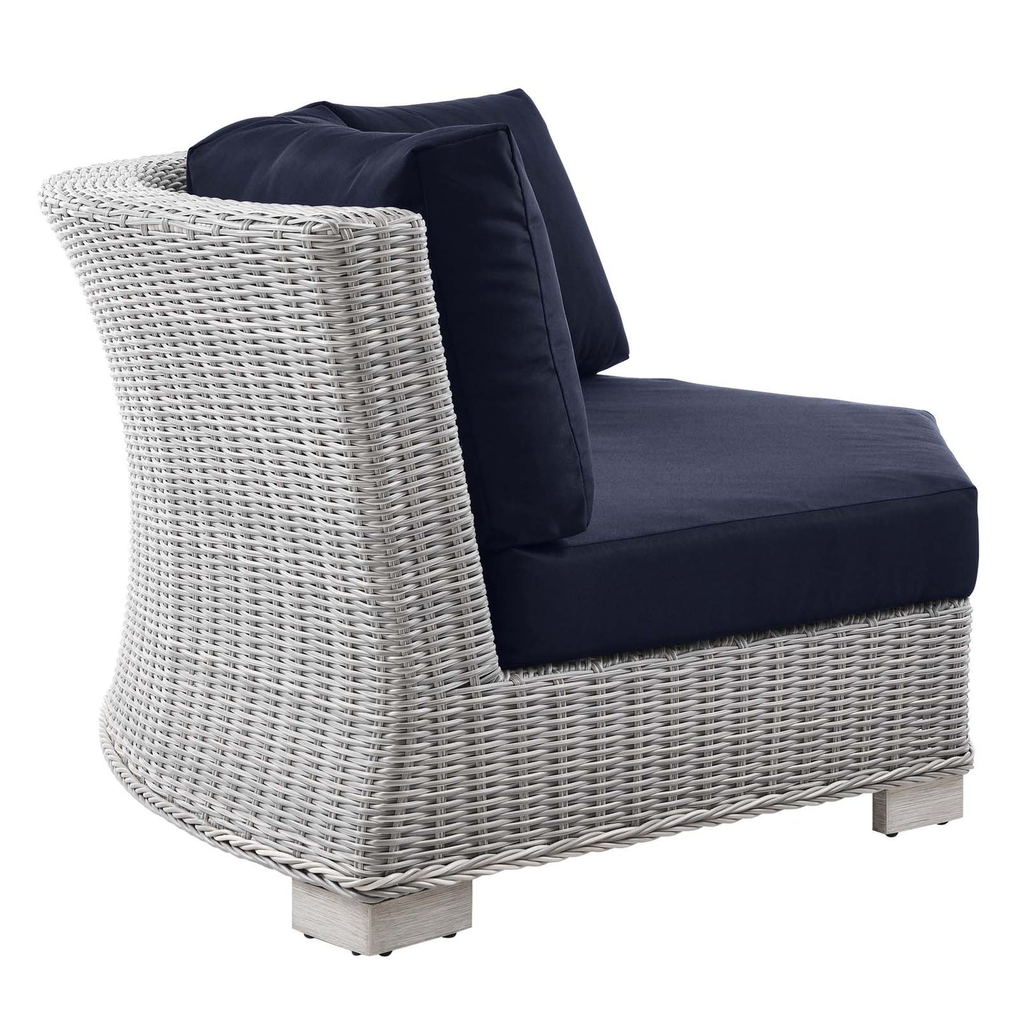 Modway Conway Outdoor Patio Wicker Rattan Round Corner Chair | Outdoor Chairs | Modishstore-11