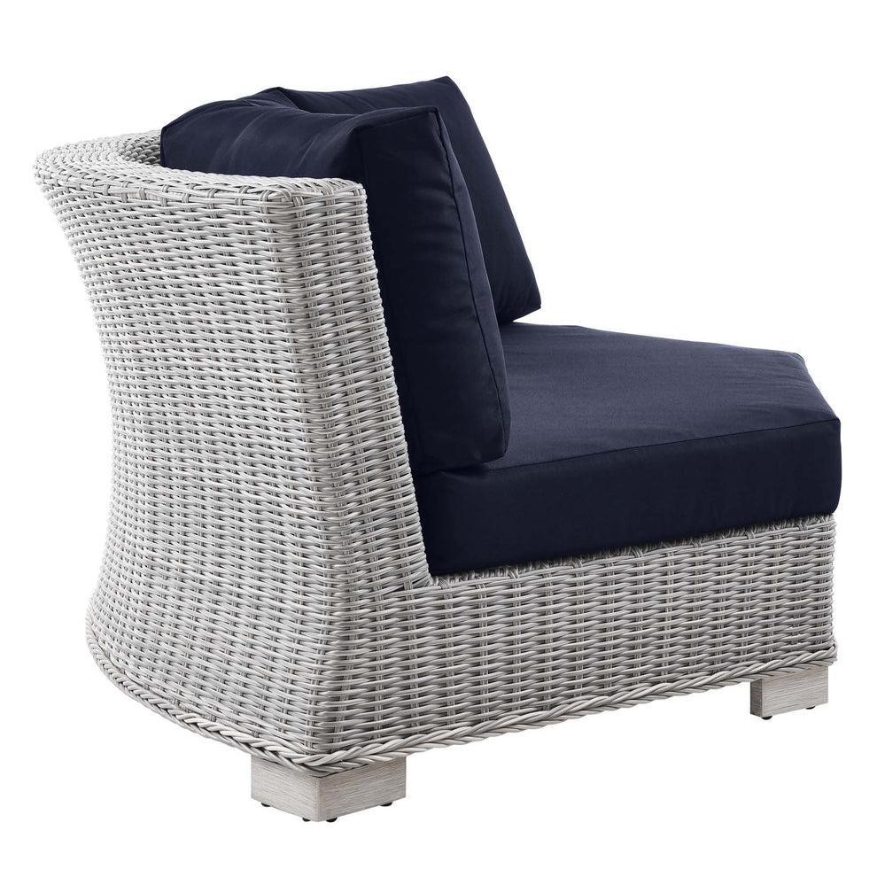 Modway Conway Outdoor Patio Wicker Rattan Round Corner Chair - EEI-4844 | Outdoor Sofas, Loveseats & Sectionals | Modishstore - 11