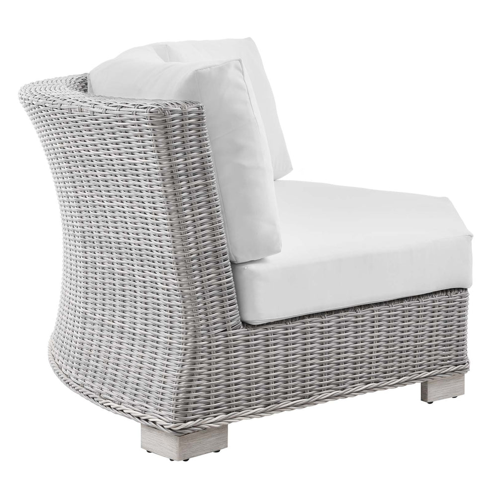Modway Conway Outdoor Patio Wicker Rattan Round Corner Chair - EEI-4844 | Outdoor Sofas, Loveseats & Sectionals | Modishstore - 15