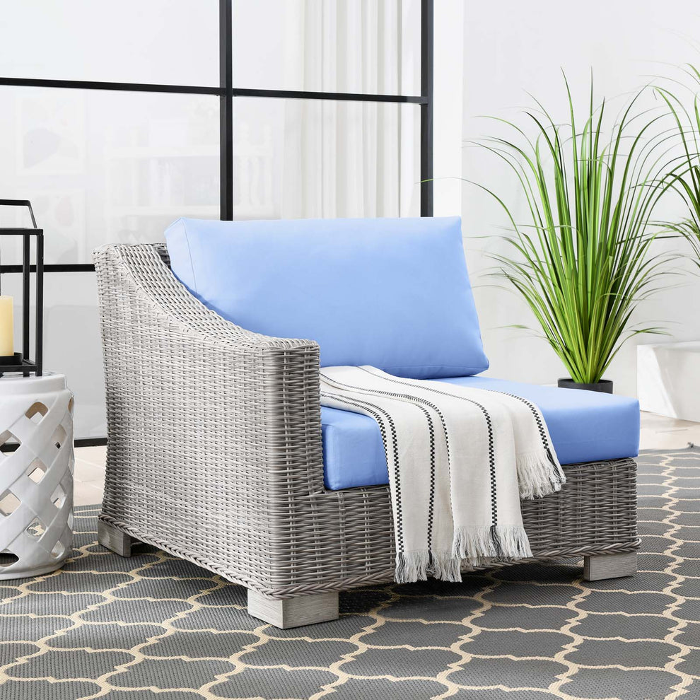 Modway Conway Outdoor Patio Wicker Rattan Left-Arm Chair - EEI-4845 | Outdoor Chairs | Modishstore - 5