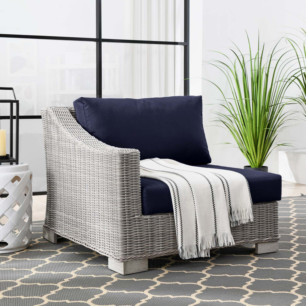 Modway Conway Outdoor Patio Wicker Rattan Left-Arm Chair - EEI-4845 | Outdoor Chairs | Modishstore - 9