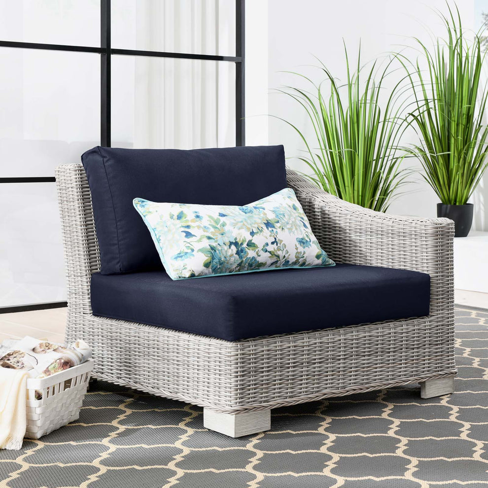 Modway Conway Outdoor Patio Wicker Rattan Right-Arm Chair - EEI-4846 | Outdoor Chairs | Modishstore - 9