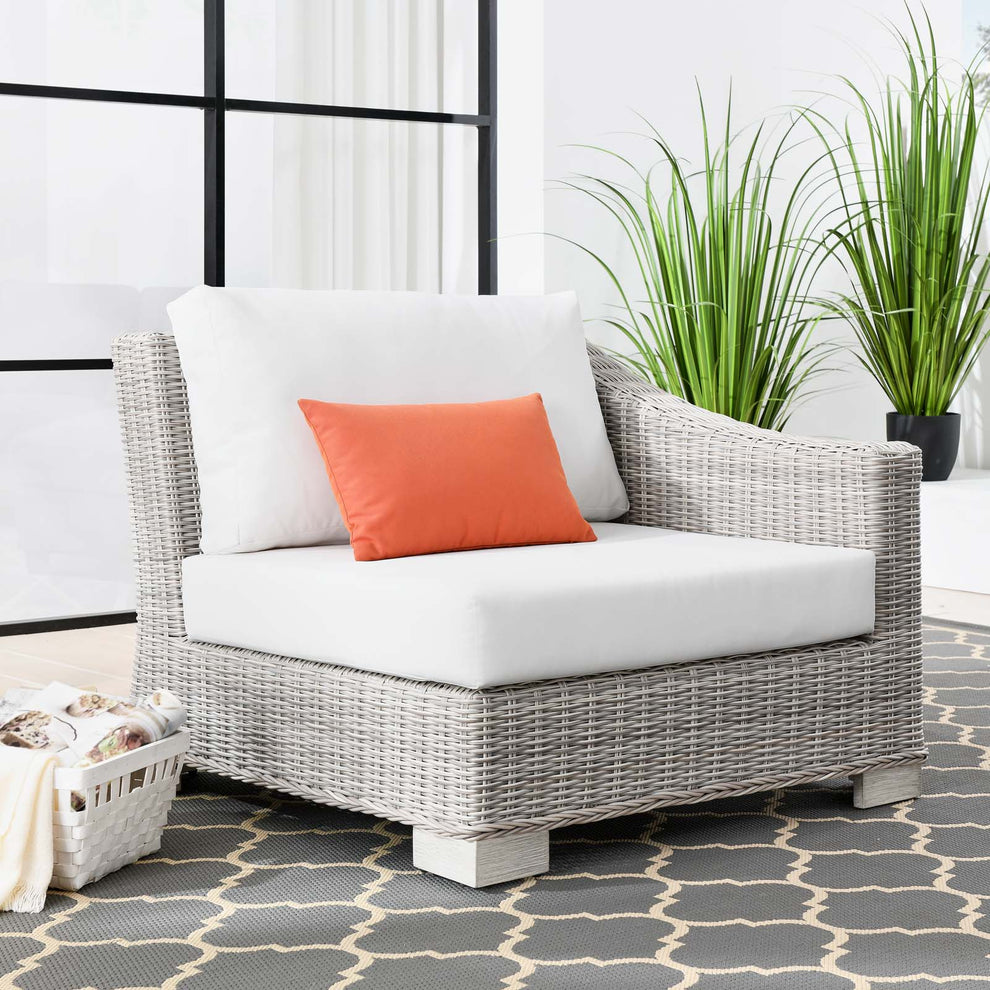 Modway Conway Outdoor Patio Wicker Rattan Right-Arm Chair - EEI-4846 | Outdoor Chairs | Modishstore - 11