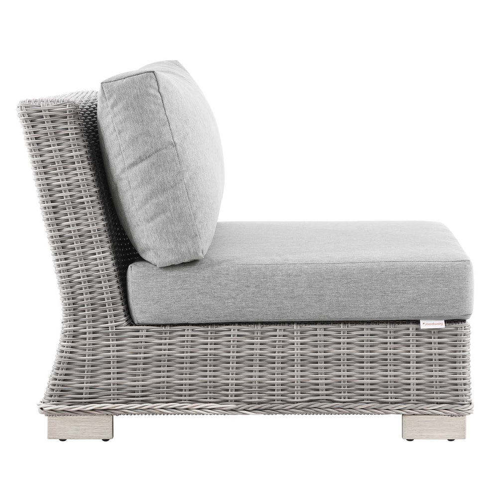 Modway Conway Outdoor Patio Wicker Rattan Armless Chair - EEI-4847 | Outdoor Chairs | Modishstore - 3