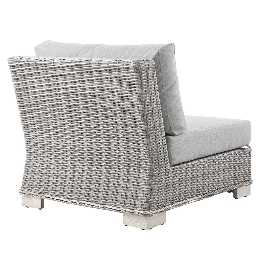 Modway Conway Outdoor Patio Wicker Rattan Armless Chair - EEI-4847 | Outdoor Chairs | Modishstore - 4