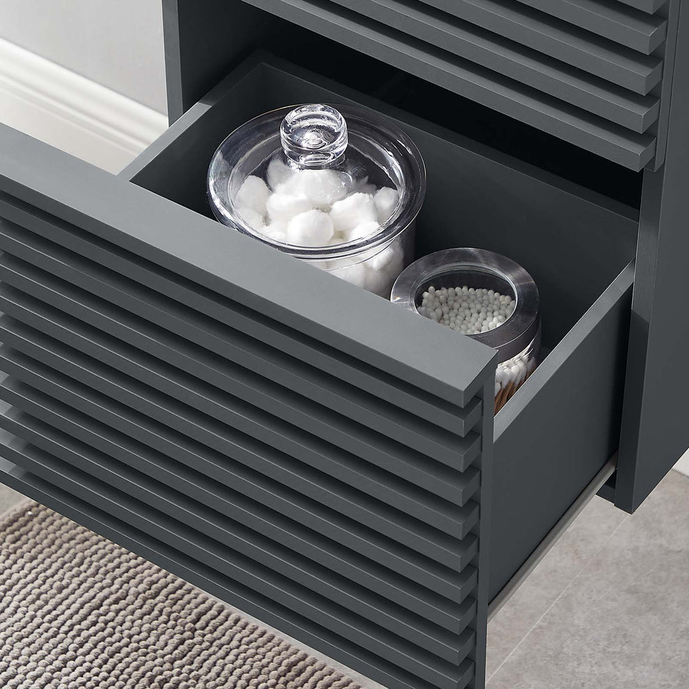Render 18" Wall-Mount Bathroom Vanity Cabinet By Modway - EEI-4848 | Bathroom Accessories | Modishstore - 14