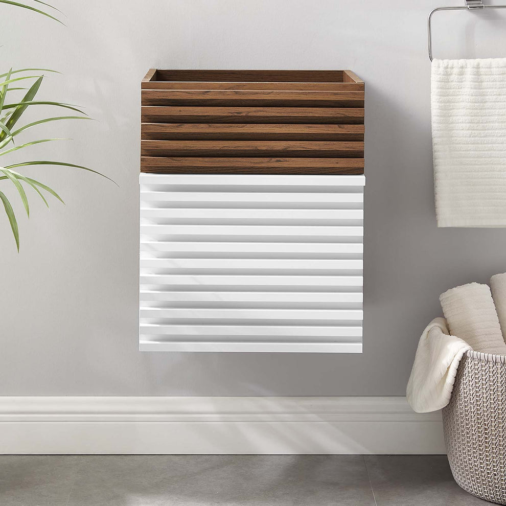 Render 18" Wall-Mount Bathroom Vanity Cabinet By Modway - EEI-4848 | Bathroom Accessories | Modishstore - 48