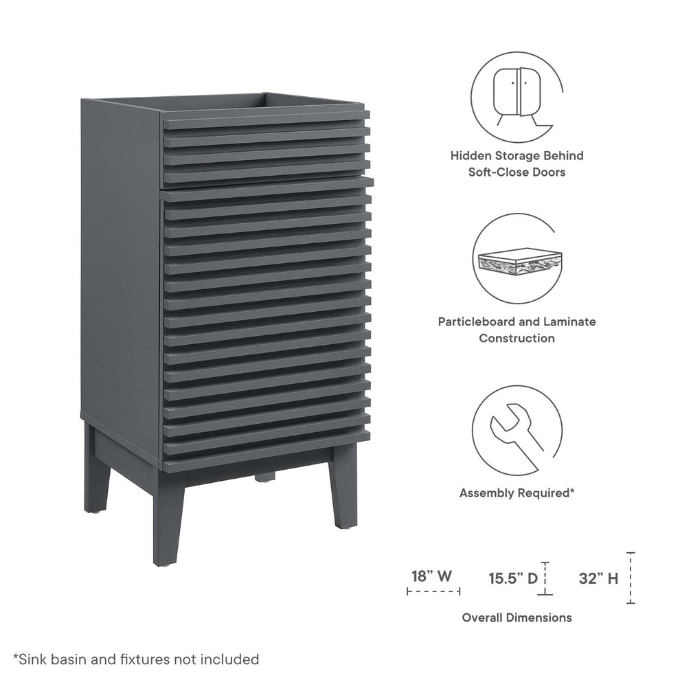 Render 18" Bathroom Vanity Cabinet By Modway - EEI-4849 | Bathroom Accessories | Modishstore - 15