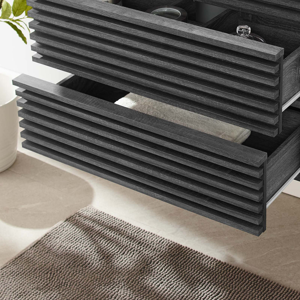 Render 30" Wall-Mount Bathroom Vanity By Modway - EEI-4850 | Bathroom Accessories | Modishstore - 7