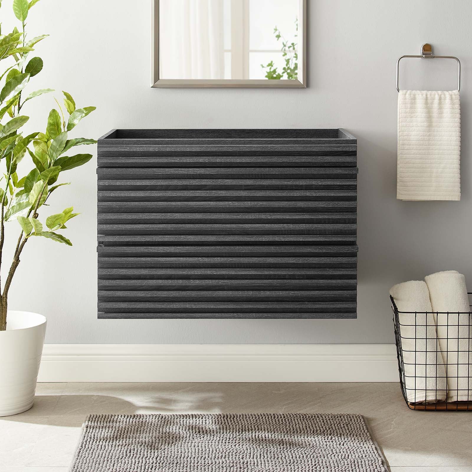 Render 30" Wall-Mount Bathroom Vanity By Modway - EEI-4850 | Bathroom Accessories | Modishstore - 1