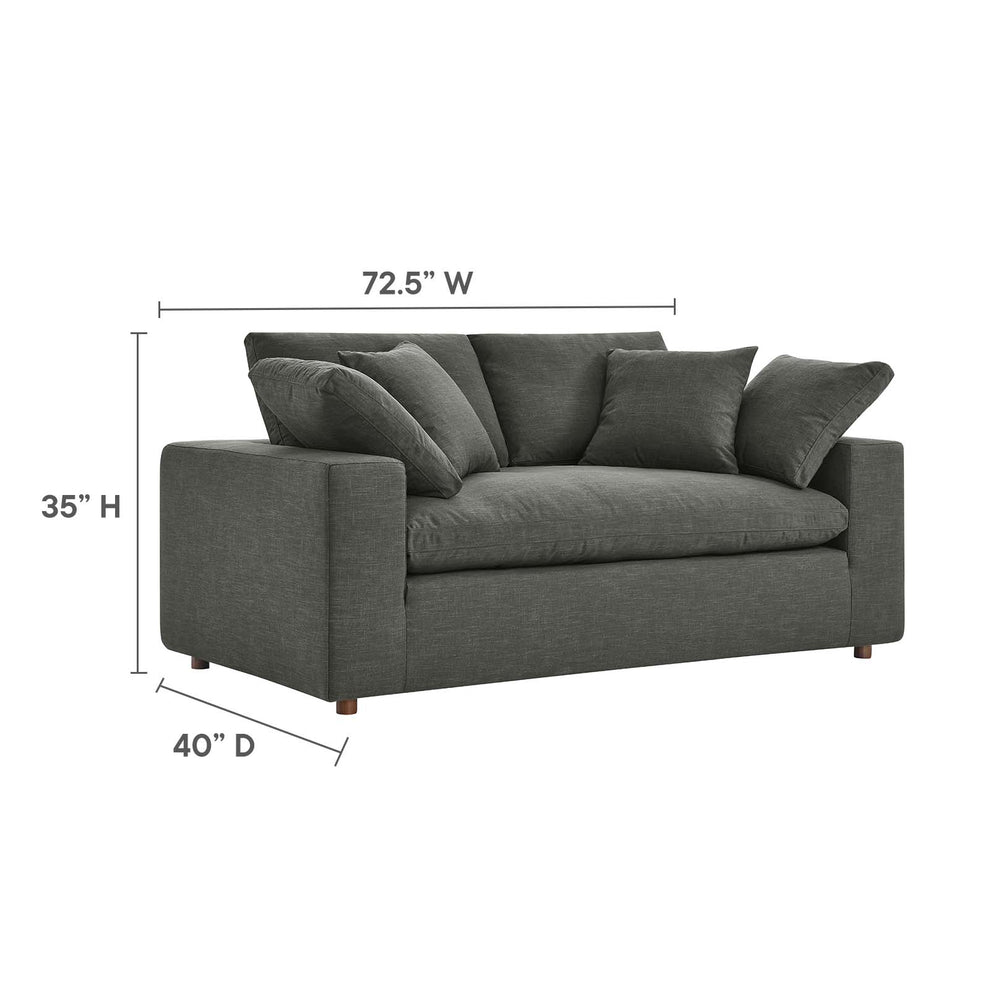 Commix Down Filled Overstuffed Loveseat By Modway - EEI-4859 | Loveseats | Modishstore - 23