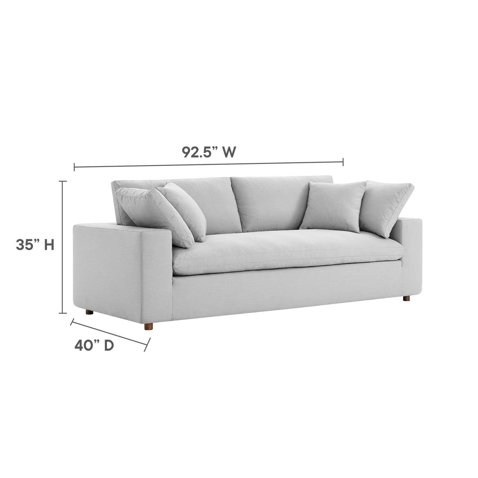 Commix Down Filled Overstuffed Sofa By Modway - EEI-4860 | Sofas | Modishstore - 39