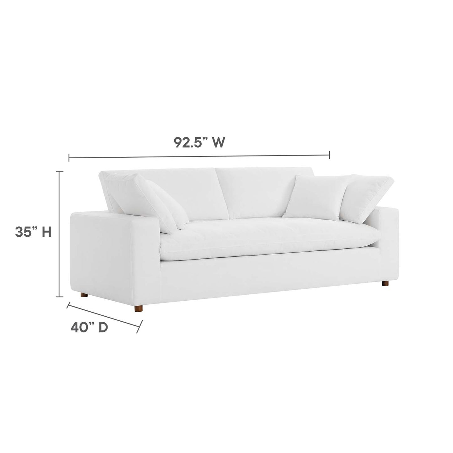 Commix Down Filled Overstuffed Sofa By Modway - EEI-4860 | Sofas | Modishstore - 47