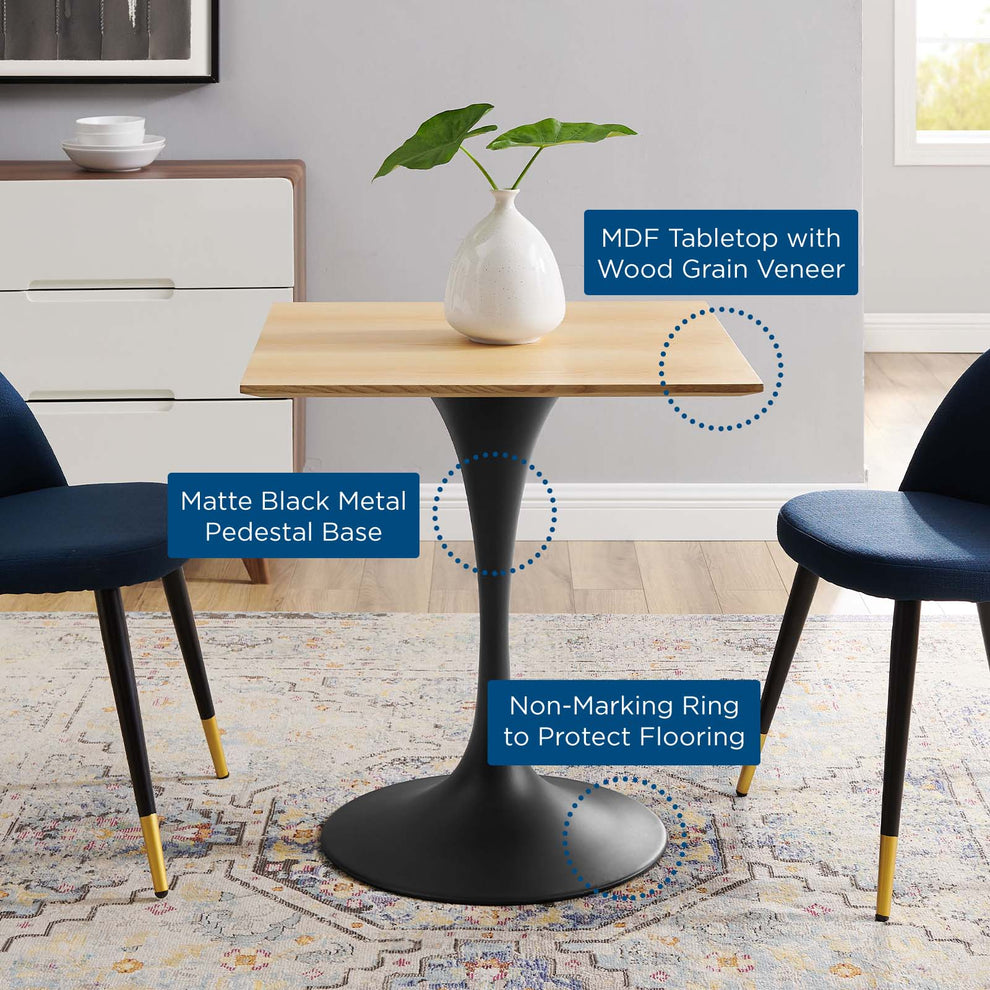 Lippa 28" Wood Square Dining Table By Modway - EEI-4865 | Dining Tables | Modishstore - 11