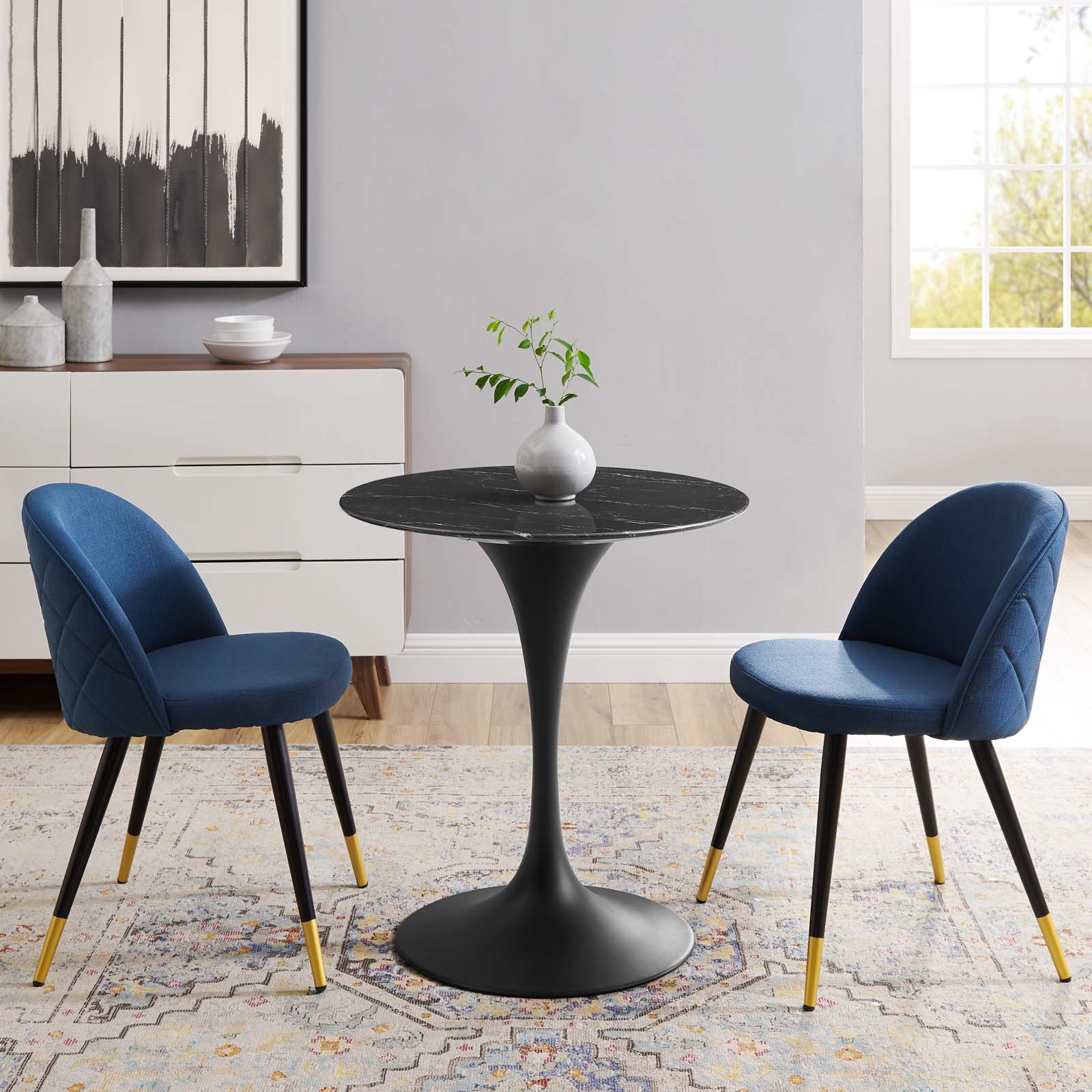 Lippa 28" Artificial Marble Dining Table By Modway - EEI-4867 | Dining Tables | Modishstore - 1