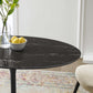 Lippa 42" Artificial Marble Dining Table By Modway - EEI-4869 | Dining Tables | Modishstore - 1