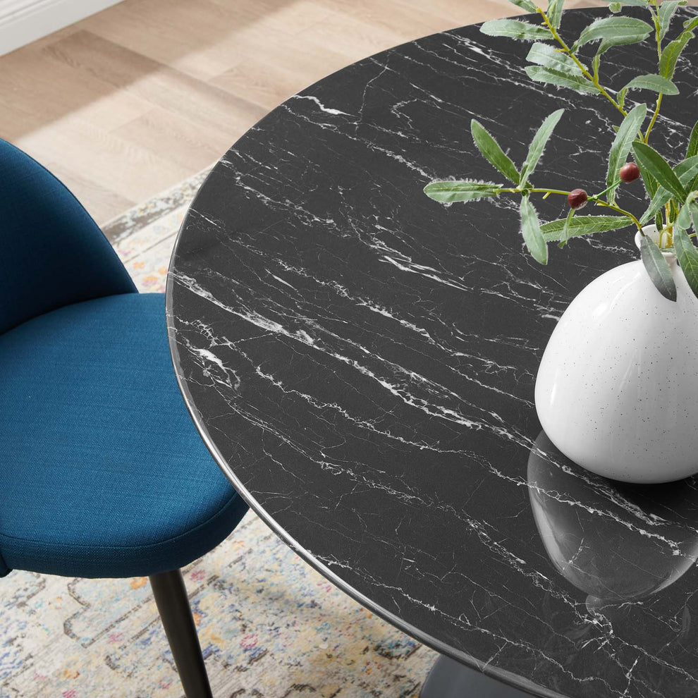 Lippa 47" Artificial Marble Dining Table By Modway - EEI-4877 | Dining Tables | Modishstore - 3