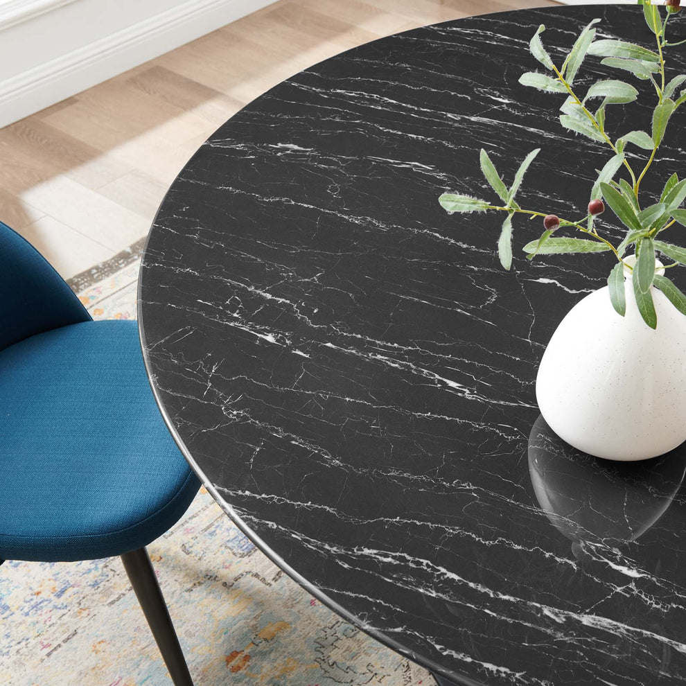 Lippa 60" Artificial Marble Dining Table By Modway - EEI-4879 | Dining Tables | Modishstore - 2