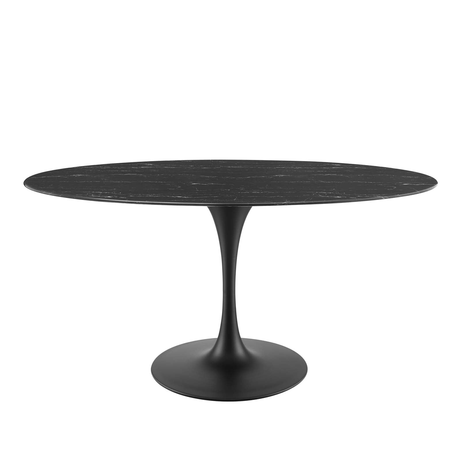 Lippa 60" Artificial Marble Oval Dining Table By Modway - EEI-4881 | Dining Tables | Modishstore - 3
