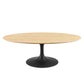 Lippa 48" Wood Oval Coffee Table By Modway - EEI-4883 | Coffee Tables | Modishstore - 2