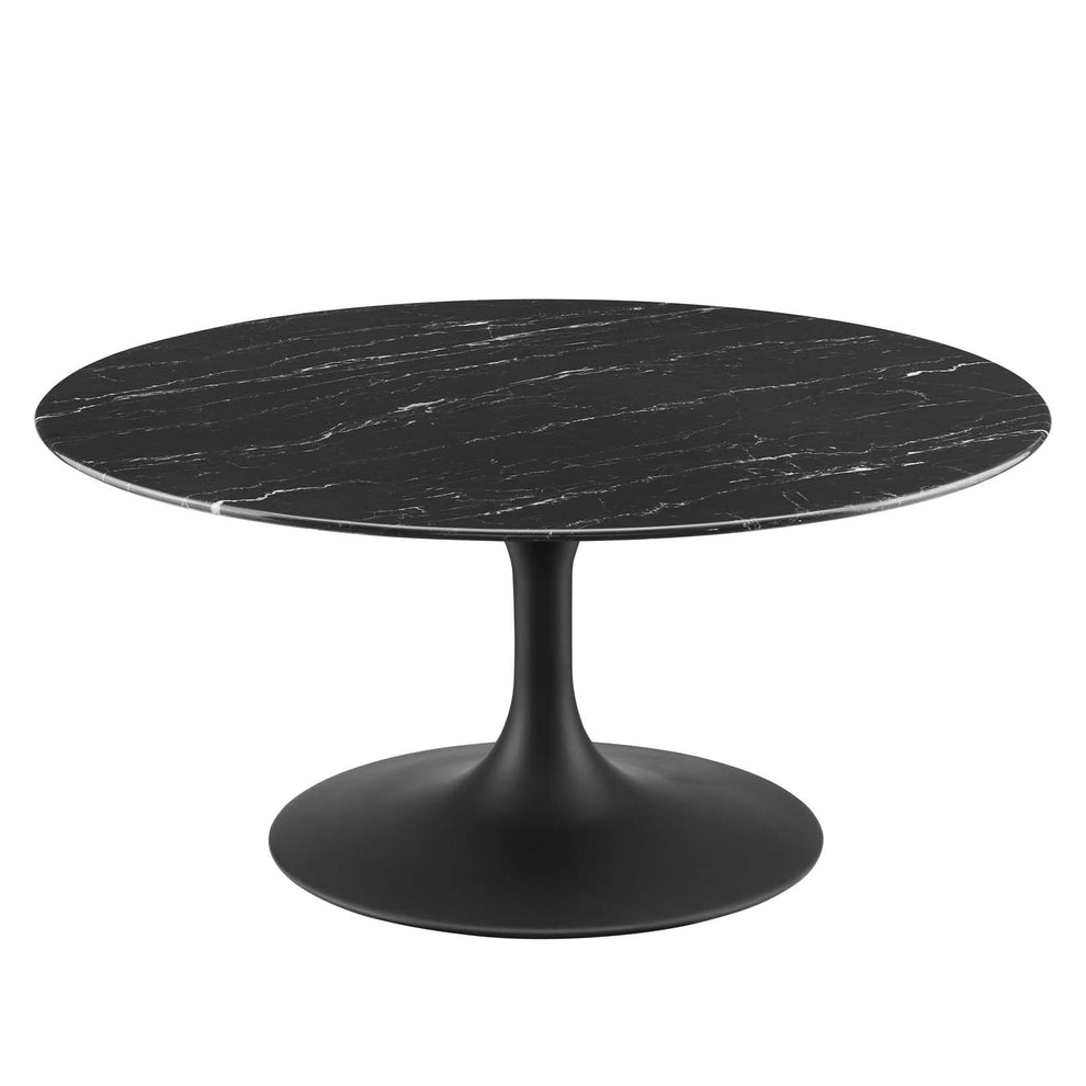 Modway Lippa 36" Round Artificial Marble Coffee Table - EEI-4884 | Coffee Tables | Modishstore - 2