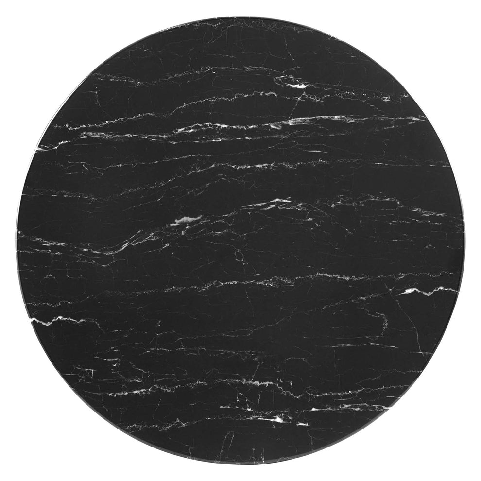 Modway Lippa 36" Round Artificial Marble Coffee Table - EEI-4884 | Coffee Tables | Modishstore - 3