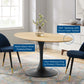 Lippa 60" Wood Oval Dining Table By Modway - EEI-4887 | Dining Tables | Modishstore - 18