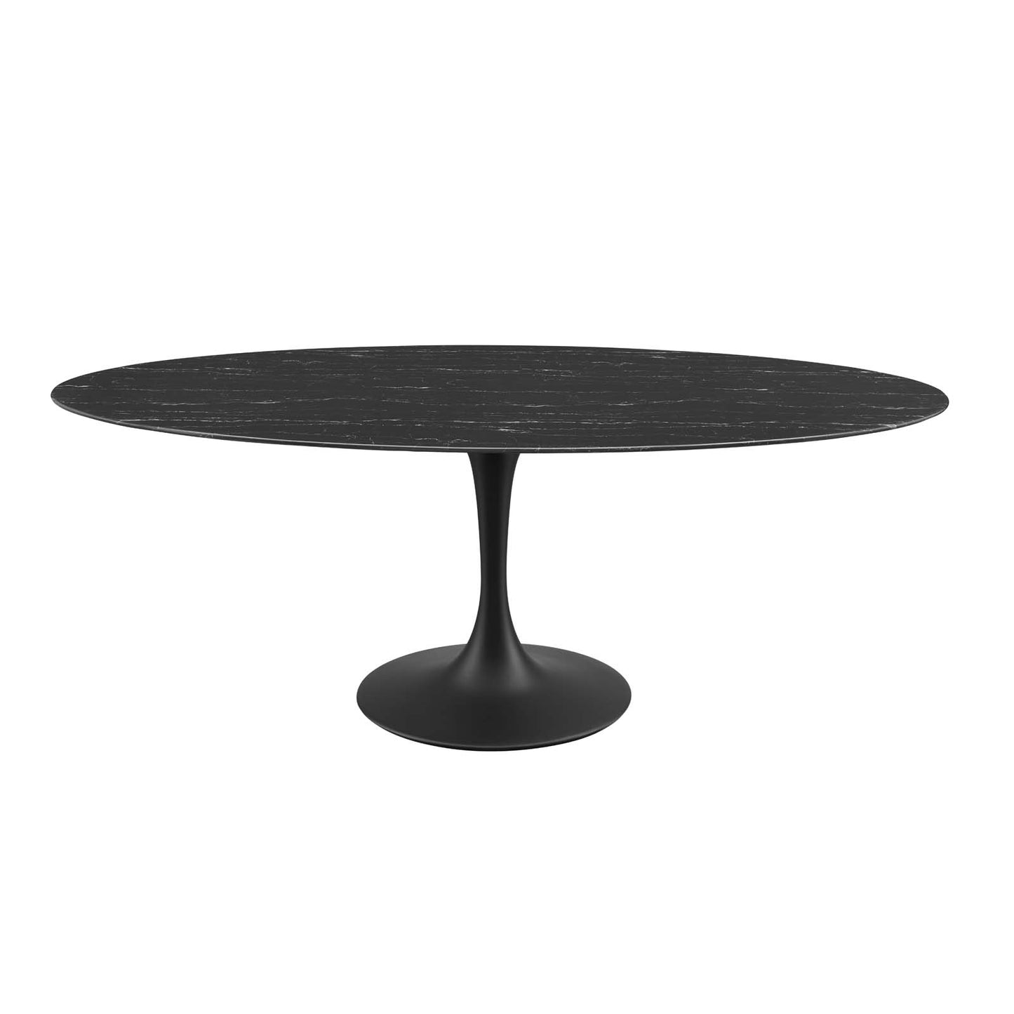 Lippa 78" Oval Artificial Marble Dining Table By Modway | Dining Tables | Modishstore-2