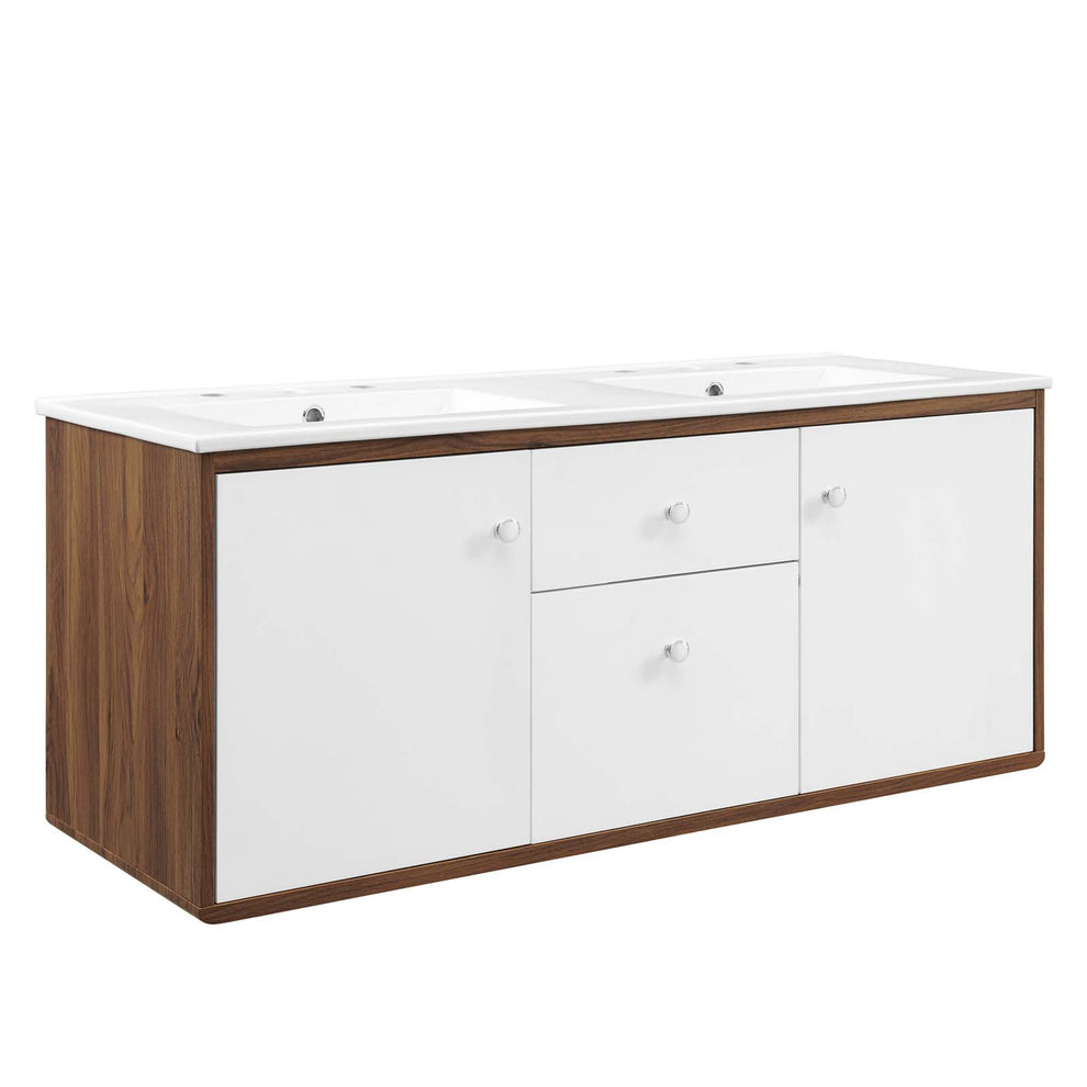 Modway Transmit 48" Wall-Mount Double Bathroom Vanity - EEI-4901 | Bathroom Accessories | Modishstore - 2
