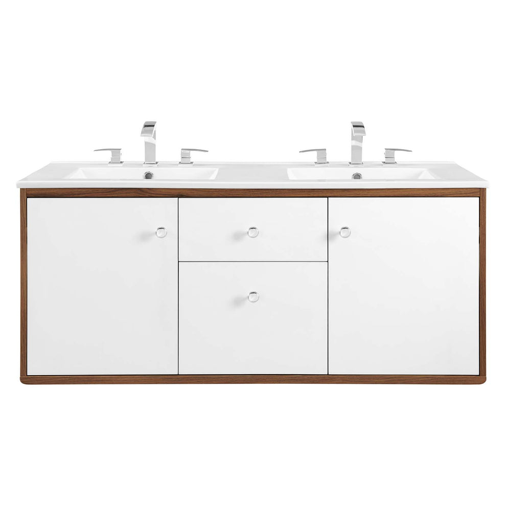 Modway Transmit 48" Wall-Mount Double Bathroom Vanity - EEI-4901 | Bathroom Accessories | Modishstore - 3