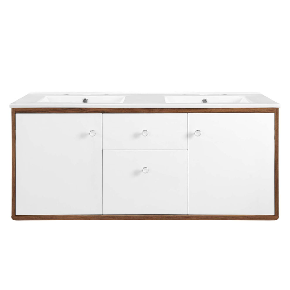 Modway Transmit 48" Wall-Mount Double Bathroom Vanity - EEI-4901 | Bathroom Accessories | Modishstore - 4