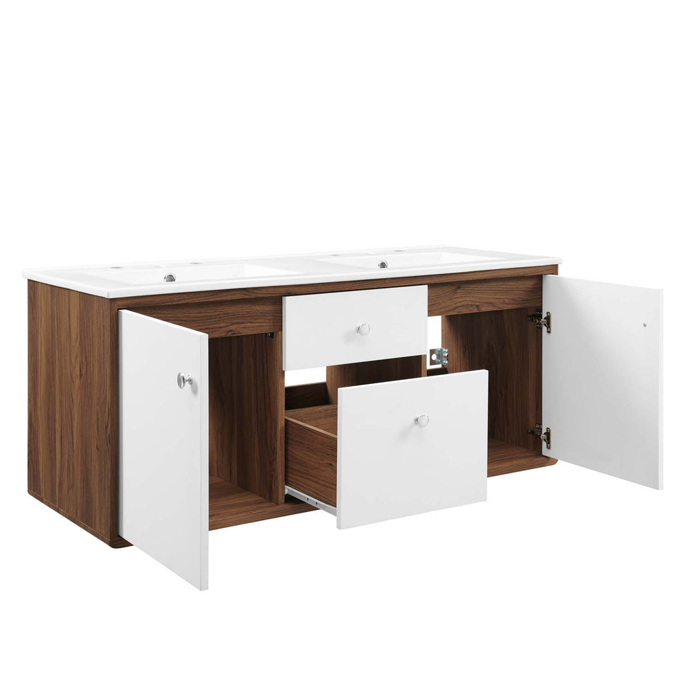 Modway Transmit 48" Wall-Mount Double Bathroom Vanity - EEI-4901 | Bathroom Accessories | Modishstore - 5