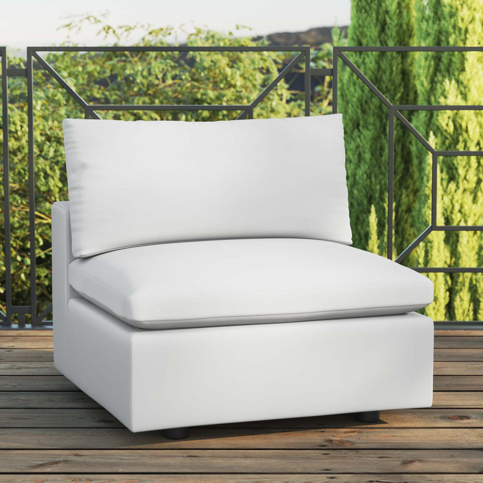 Commix Overstuffed Outdoor Patio Armless Chair By Modway - EEI-4902 | Outdoor Chairs | Modishstore - 15