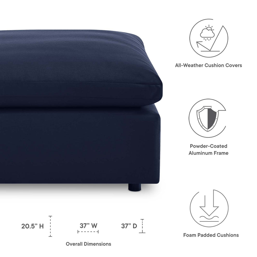 Commix Overstuffed Outdoor Patio Ottoman By Modway - EEI-4903 | Outdoor Ottomans | Modishstore - 8