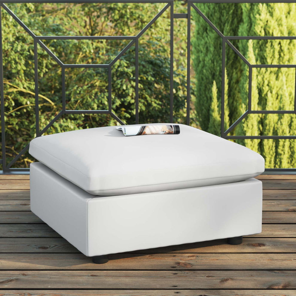 Commix Overstuffed Outdoor Patio Ottoman By Modway - EEI-4903 | Outdoor Ottomans | Modishstore - 9
