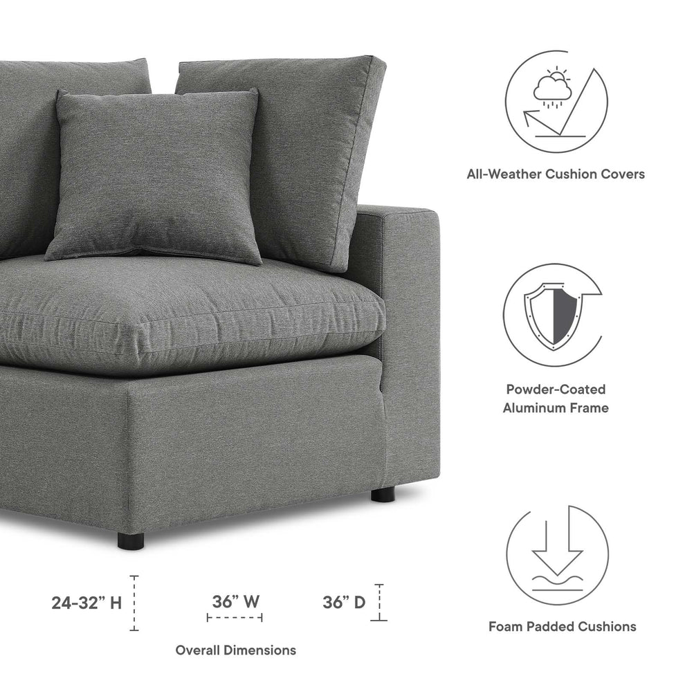 Modway Commix Overstuffed Outdoor Patio Corner Chair - EEI-4904 | Outdoor Sofas, Loveseats & Sectionals | Modishstore - 6