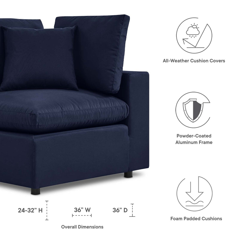 Modway Commix Overstuffed Outdoor Patio Corner Chair - EEI-4904 | Outdoor Sofas, Loveseats & Sectionals | Modishstore - 12
