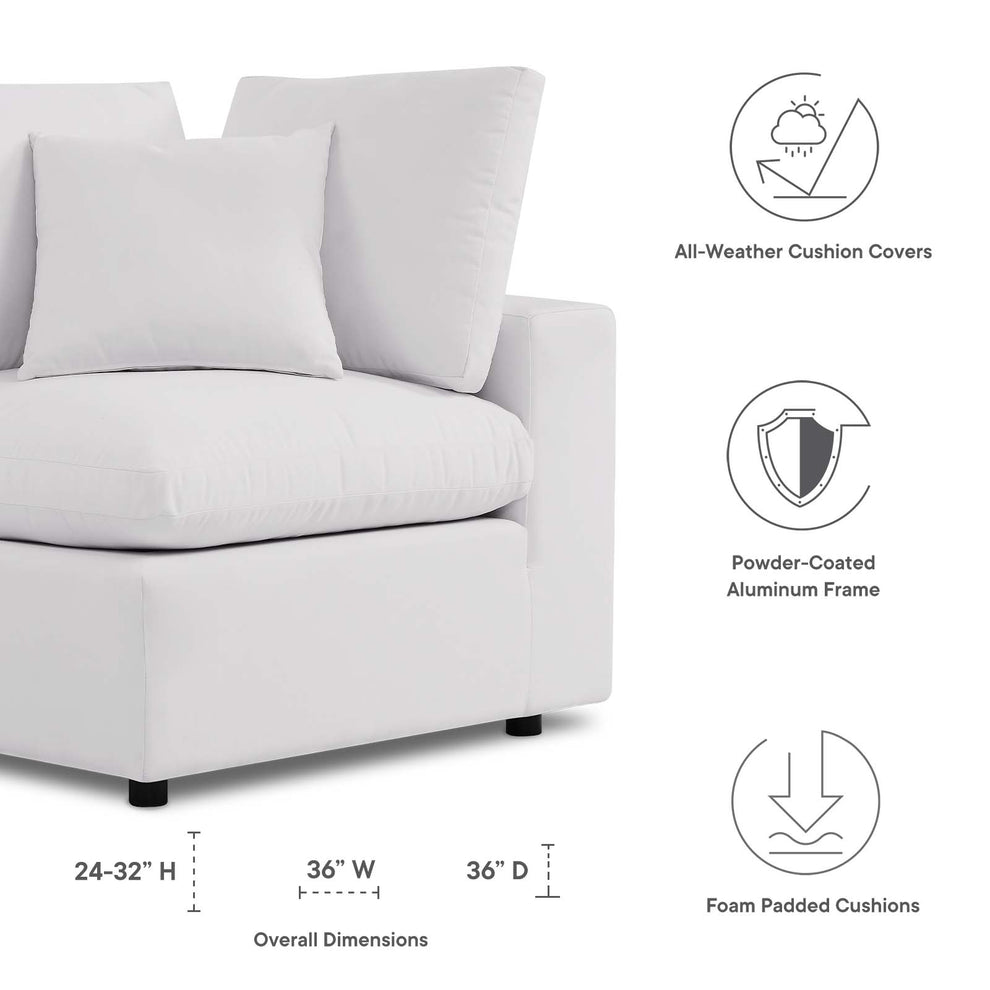 Modway Commix Overstuffed Outdoor Patio Corner Chair - EEI-4904 | Outdoor Sofas, Loveseats & Sectionals | Modishstore - 18