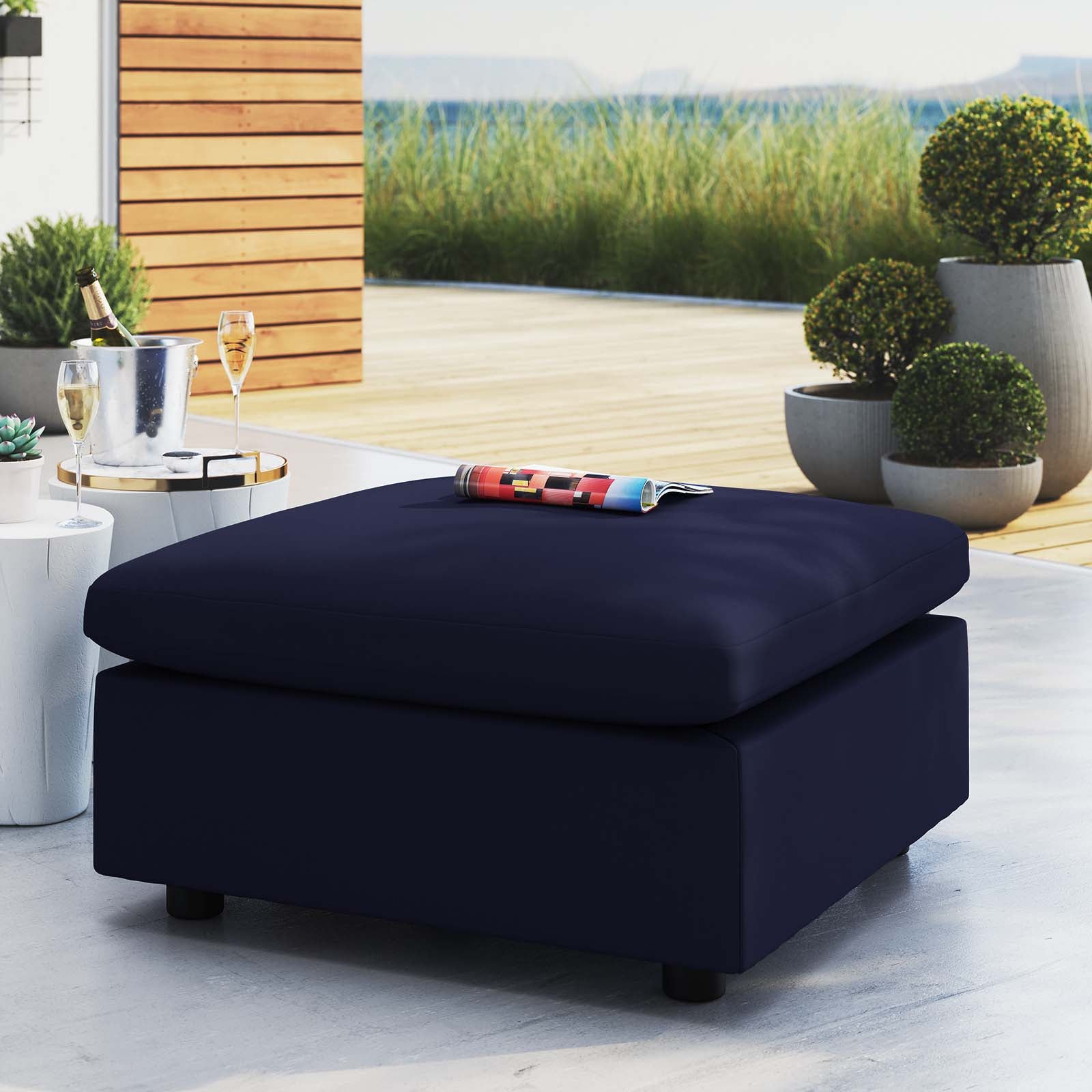 Modway Commix Sunbrella® Outdoor Patio Ottoman | Outdoor Sofas, Loveseats & Sectionals | Modishstore