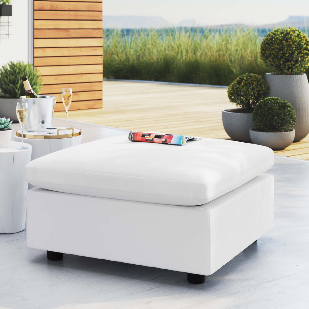 Modway Commix Sunbrella® Outdoor Patio Ottoman - EEI-4906 | Outdoor Sofas, Loveseats & Sectionals | Modishstore - 11