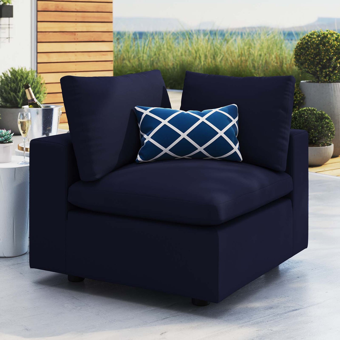 Modway Commix Sunbrella® Outdoor Patio Corner Chair | Outdoor Sofas, Loveseats & Sectionals | Modishstore
